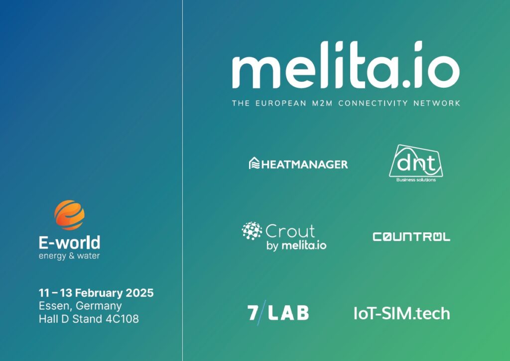 Visit melita.io at E-World energy & water 2025 (Feb 11-13, Messe Essen, Hall D, Stand 4C108) to explore IoT metering solutions and claim a free trial M2M SIM.